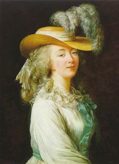 
絵画：エリザベート・ヴィジェ・ルブラン　「デュ・バリー夫人の肖像」
Marie Louise Élisabeth Vigée-Lebrun, Madame Du Barry, 1781.
