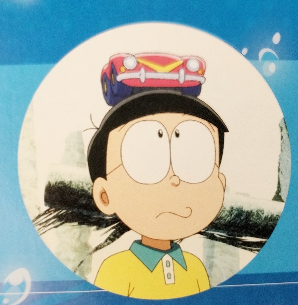 のび太の頭に乗るバギー